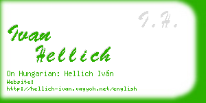 ivan hellich business card